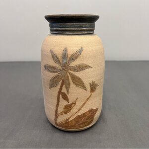 VTG DLA Don & Linda Asakawa Studio Art Pottery Vase 7.5”